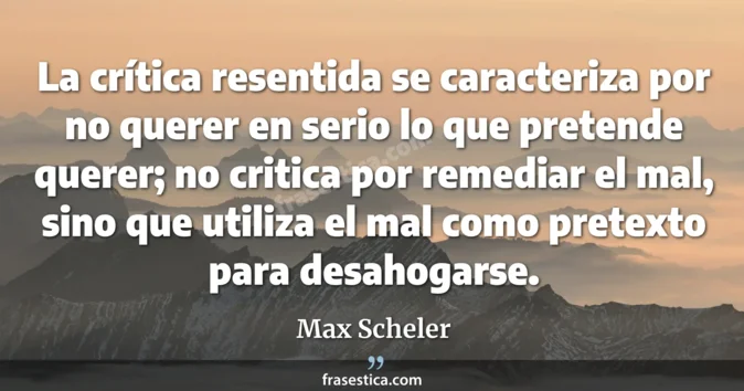 Cita de Max Scheler