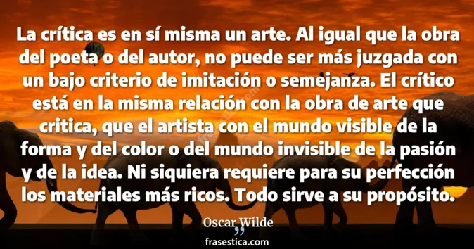 Cita de Oscar Wilde