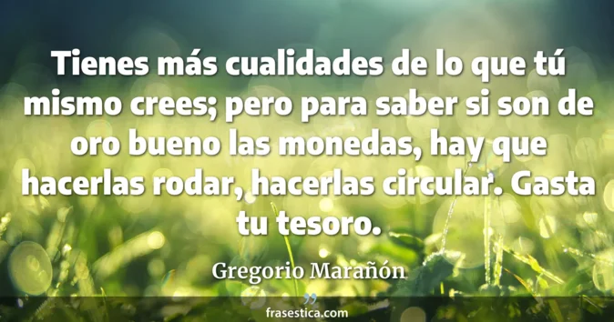 Cita de Gregorio Marañón