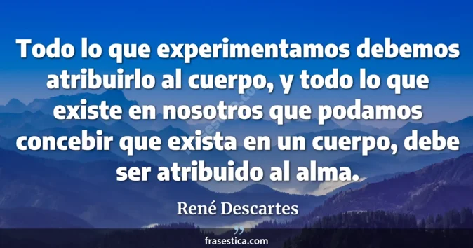 Cita de René Descartes