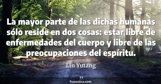 Cita de Lin Yutang