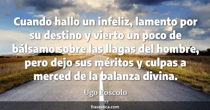 Cita de Ugo Foscolo