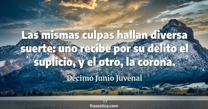 Cita de Décimo Junio Juvenal