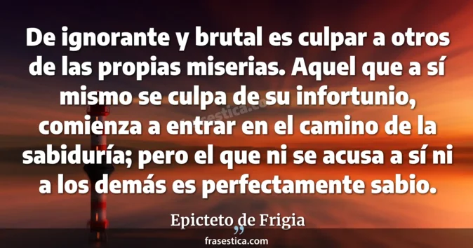 Cita de Epicteto de Frigia