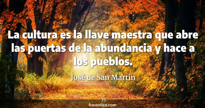 Cita de José de San Martín