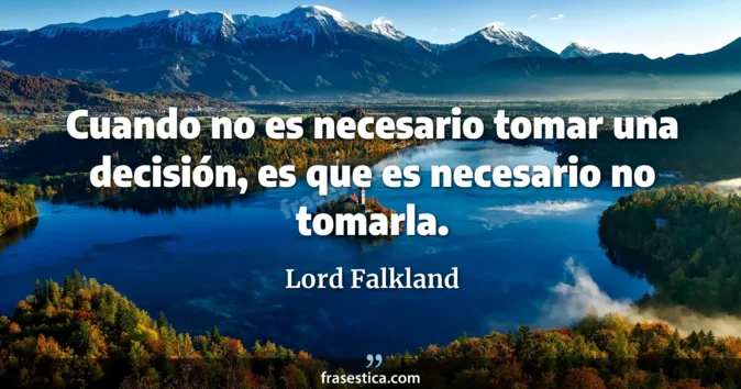 Cita de Lord Falkland