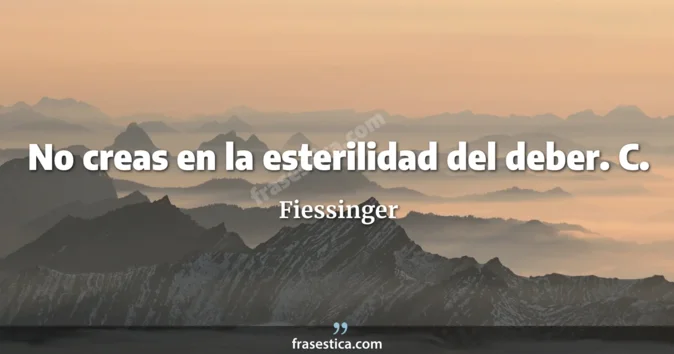 Cita de Fiessinger