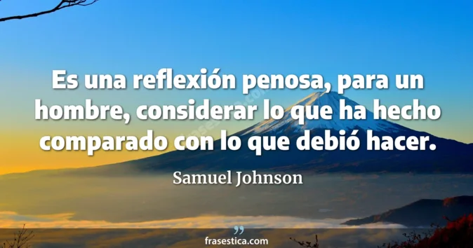 Cita de Samuel Johnson