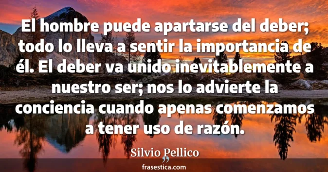 Cita de Silvio Pellico