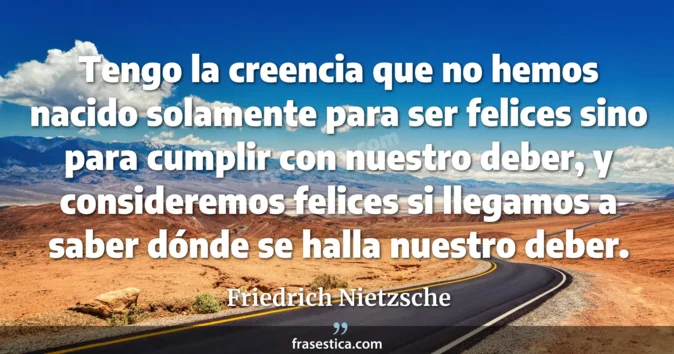 Cita de Friedrich Nietzsche