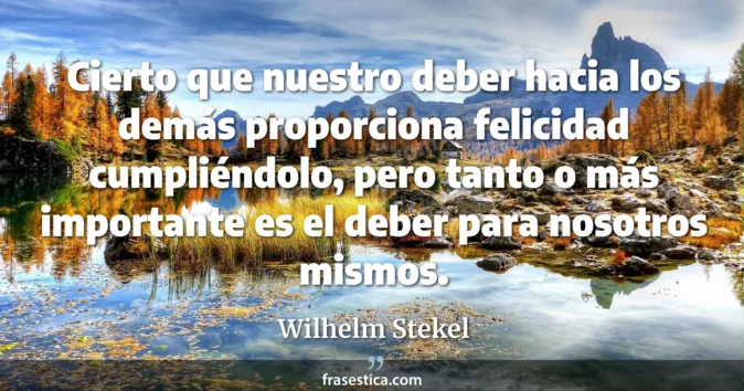 Cita de Wilhelm Stekel