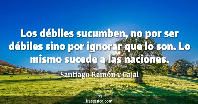 Cita de Santiago Ramón y Cajal