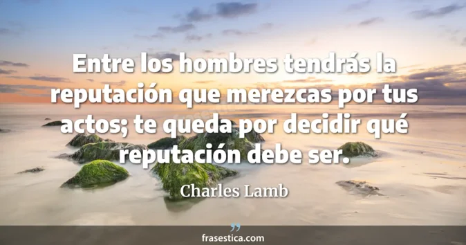 Cita de Charles Lamb