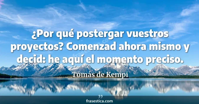 Cita de Tomás de Kempi