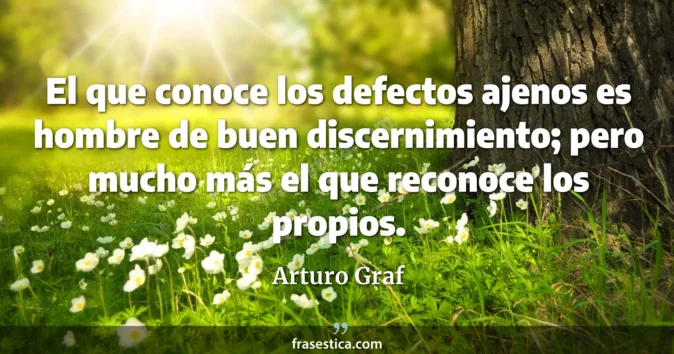 Cita de Arturo Graf