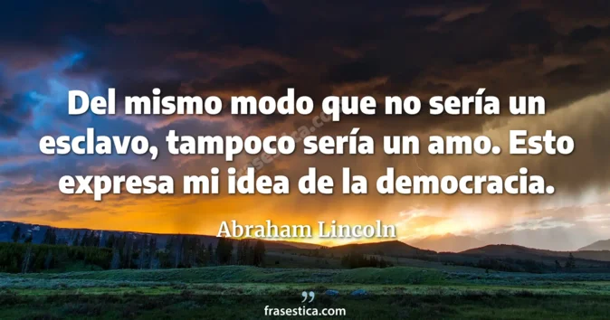 Cita de Abraham Lincoln