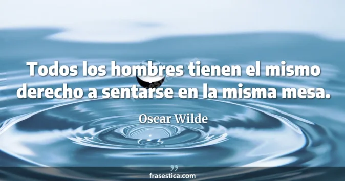 Cita de Oscar Wilde