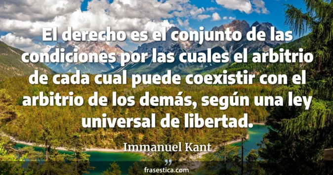 Cita de Immanuel Kant