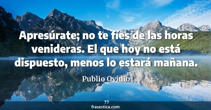 Cita de Publio Ovidio