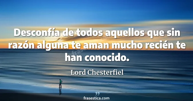 Cita de Lord Chesterfiel