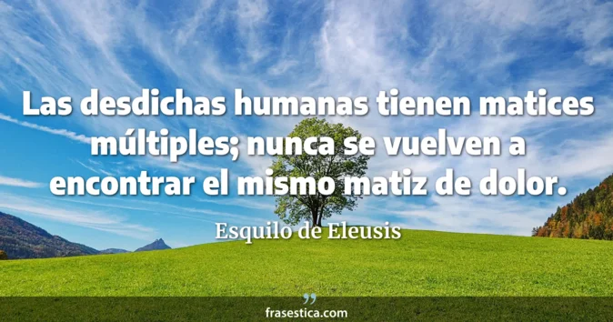 Cita de Esquilo de Eleusis