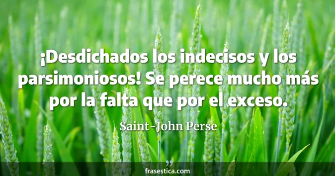 Cita de Saint-John Perse