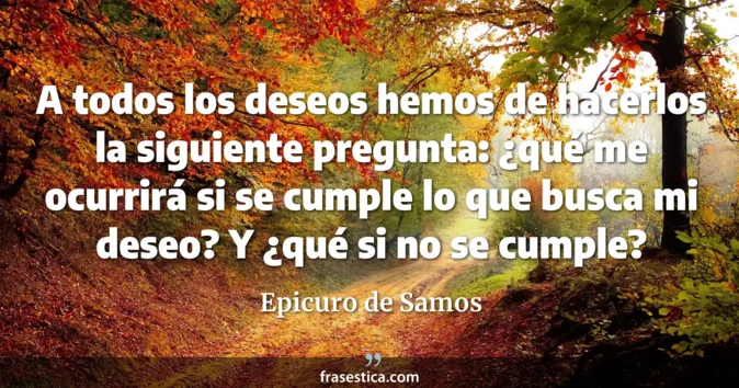 Cita de Epicuro de Samos