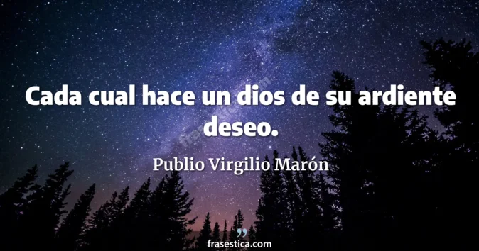 Cita de Publio Virgilio Marón