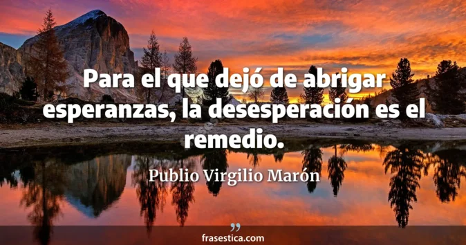 Cita de Publio Virgilio Marón