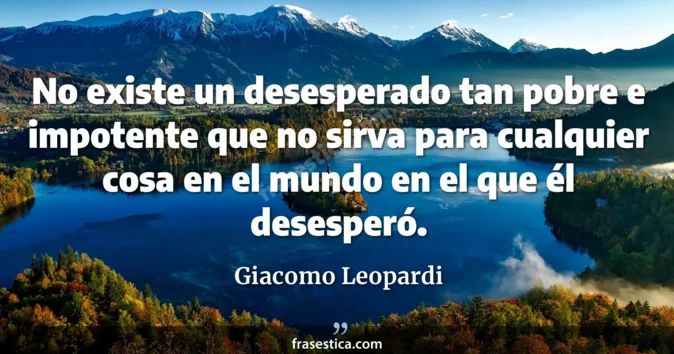 Cita de Giacomo Leopardi