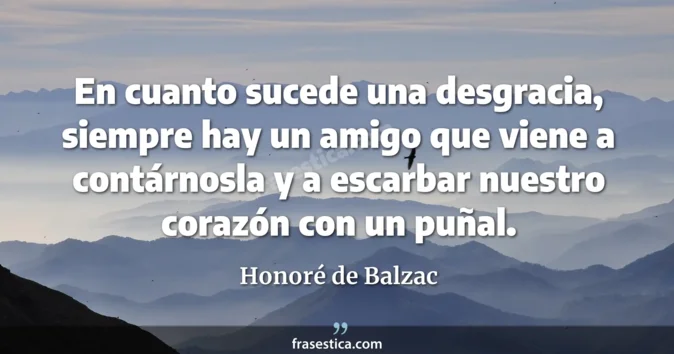 Cita de Honoré de Balzac