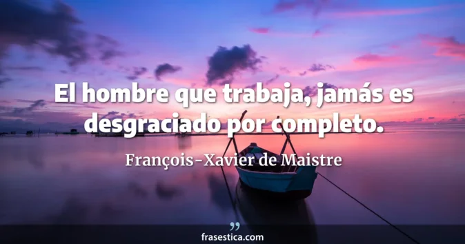 Cita de François-Xavier de Maistre