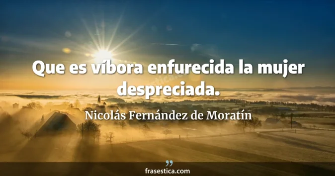 Cita de Nicolás Fernández de Moratín