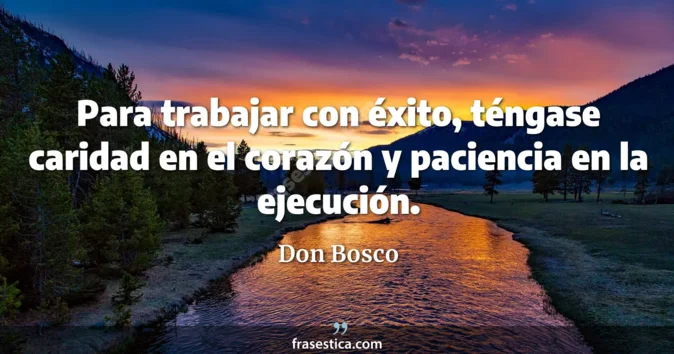 Cita de Don Bosco
