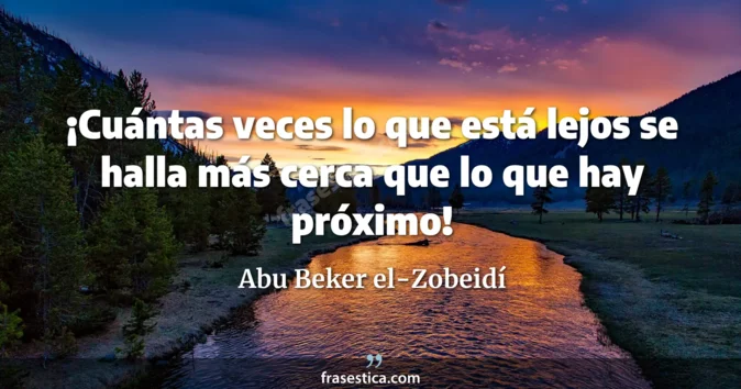 Cita de Abu Beker el-Zobeidí