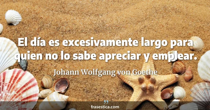 Cita de Johann Wolfgang von Goethe