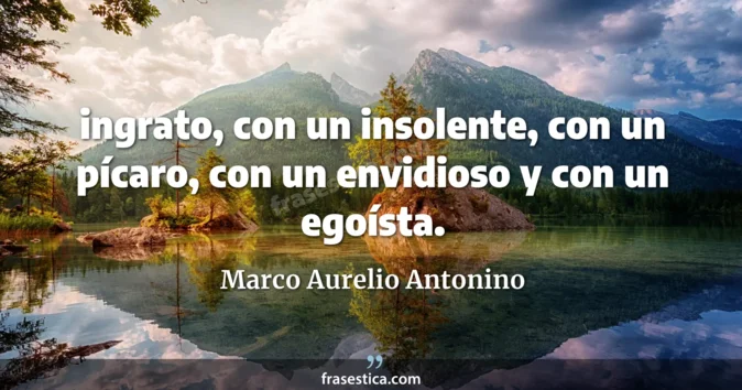 Cita de Marco Aurelio Antonino