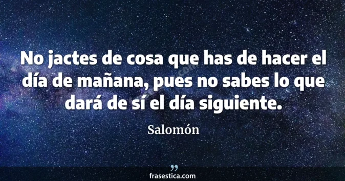 Cita de Salomón