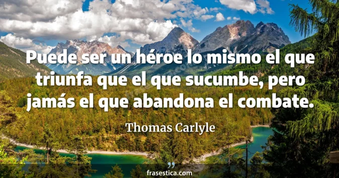 Cita de Thomas Carlyle
