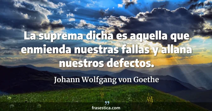 Cita de Johann Wolfgang von Goethe