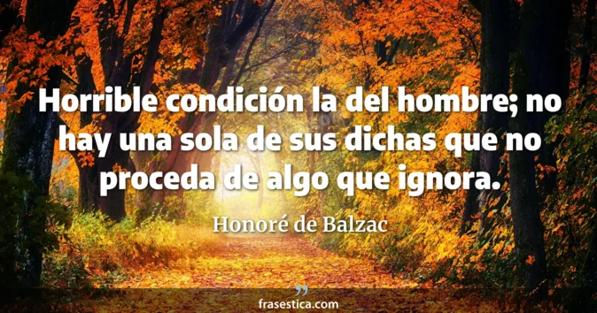 Cita de Honoré de Balzac