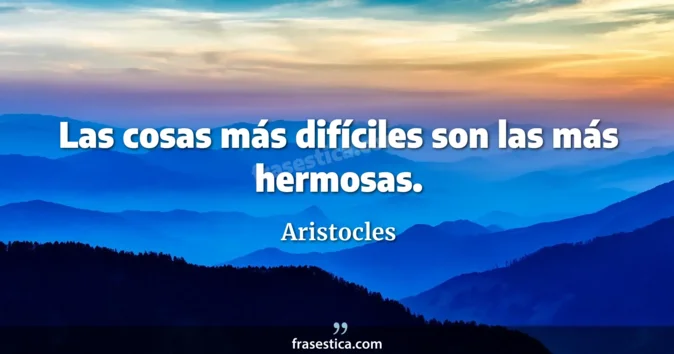 Cita de Aristocles