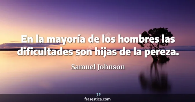 Cita de Samuel Johnson