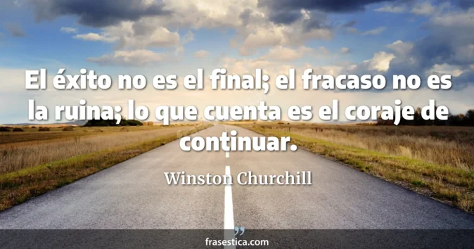 Cita de Winston Churchill