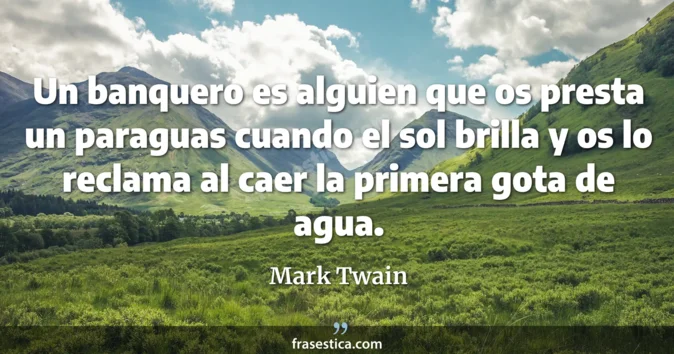 Cita de Mark Twain