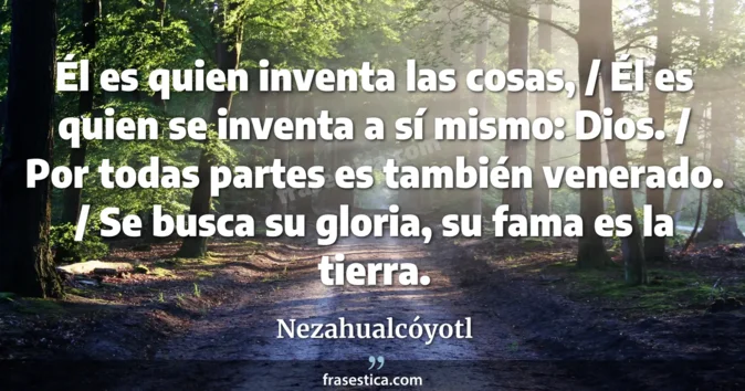 Cita de Nezahualcóyotl