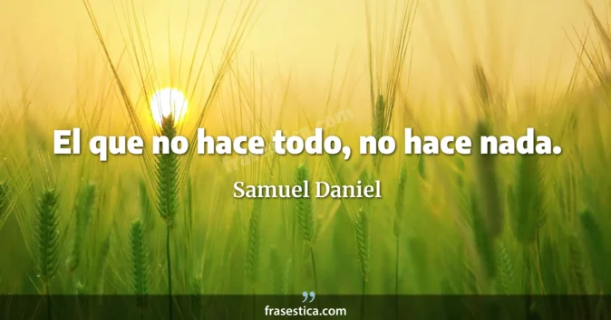 Cita de Samuel Daniel