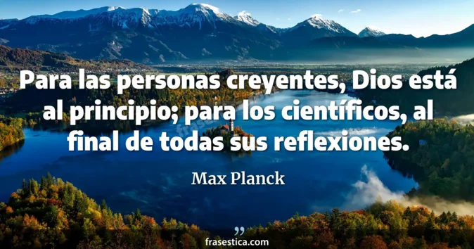 Cita de Max Planck