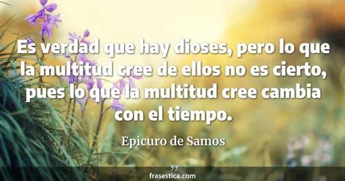 Cita de Epicuro de Samos