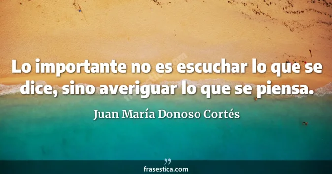 Cita de Juan María Donoso Cortés
